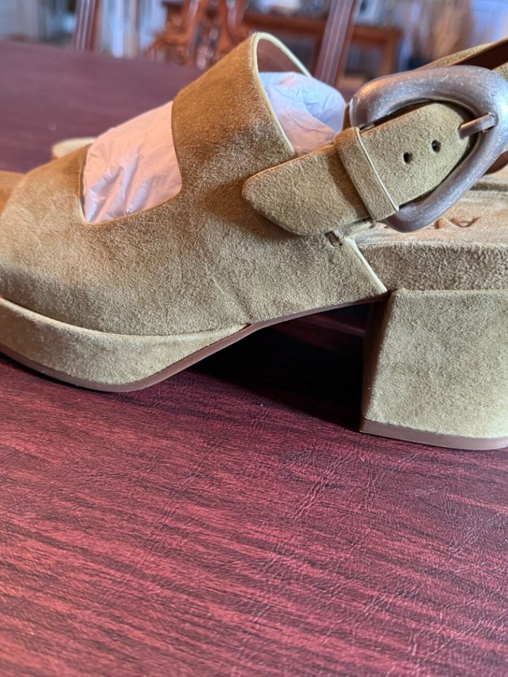Aerosoles Clarkson - Olive Branch Suede / 8 / Medium - NEW - Picture 2 of 7